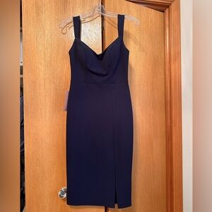 NWT BHLDN navy blue wedding guest/bridesmaid dress